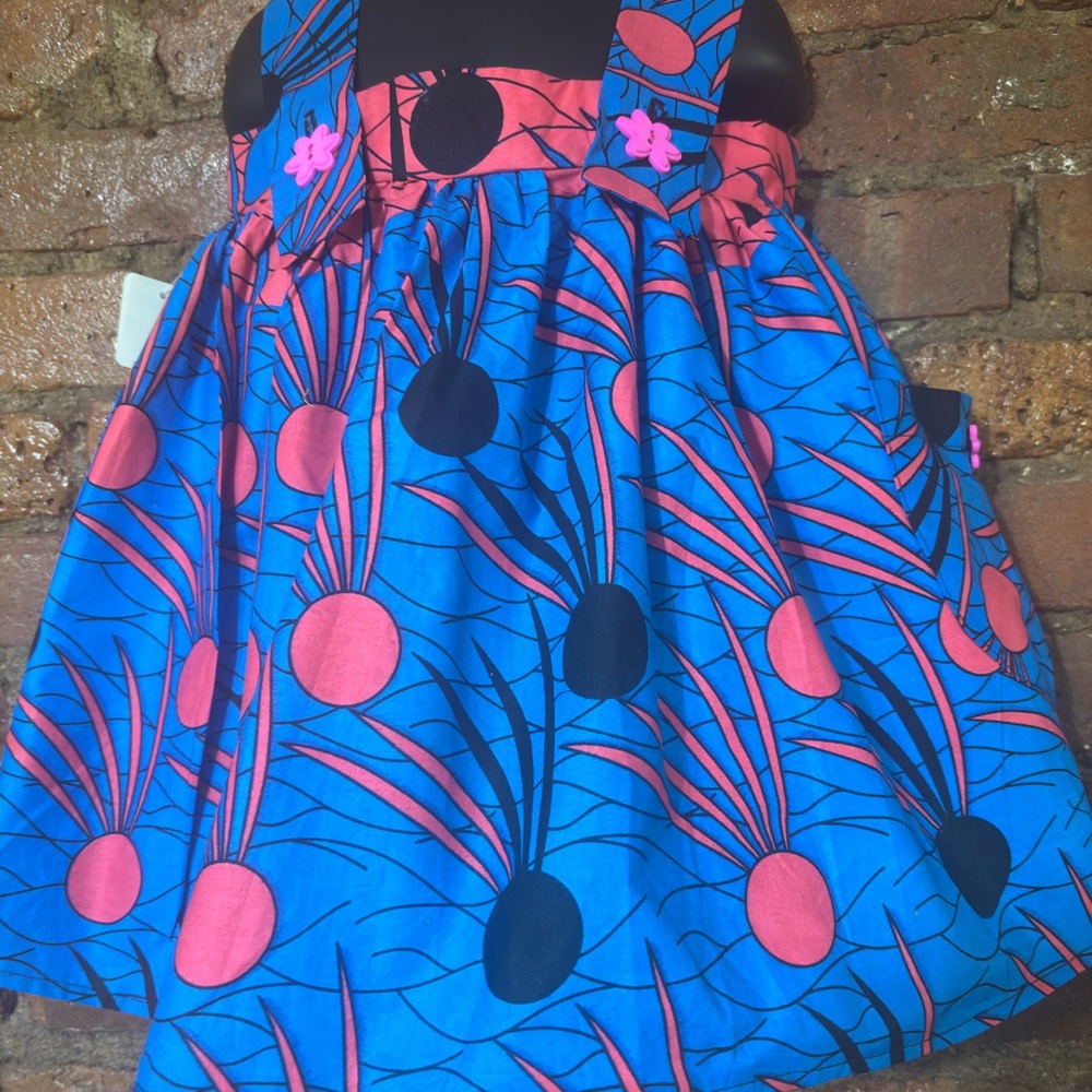 Blue & Pink Patterned Sundress